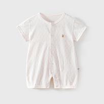 Summer Cotton Baby Girl Onesie - Short Sleeve Infant Romper 73 cm