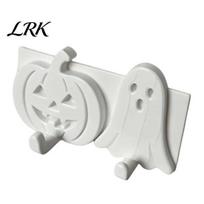 Pumpkin Face Hook Ghost Key Hook, 3D Printed Halloween Wall Decor, For Renters Self Adhesive Holder, No Drill Hanging Small Item Storage balta