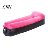 Easy Clean Air Sofa Outdoor Inflatable Sofa, Portable Foldable Blow-up Couch, Anti Leakage Thick Oxford Cloth Ergonomic Lounger Chair for Outdoor, rožinė raudona spalva