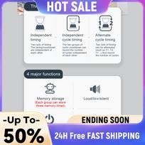 Kitchen Timer Multifunctional 3 Channel Timer with Memory Function Cooking Timer Portable for Gym Office Laboratory China Mainland