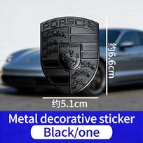Automobilio priekinio variklio dangčio keičiama emblema Modifikavimo aksesuaras Porsche Cayenne Panamera Macan 911 Taycan Boxster Cayman 918 Pajun 5.1x6.6cm