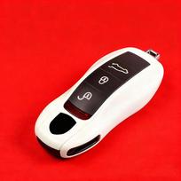 Prabangus plastikas Perlų baltumo automobilio raktų dėklas Korpuso dangtelis Tinka Porsche Boxster Cayman Panamera Cayenne Macan 718/911 Taycan