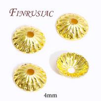 18K/14K Gold Plated Beads Cap For Jewelry Flower Bead Caps Jewelry Making Supplies Spacer Beads DIY Bracelets Accessories 20 pieces