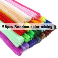 58/250/360/480pcs Multiple Colors Pipe Cleaners Mother's Day Greeting Card Gift Decoration Office School Teaching Supplies YMY