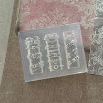 Transparent Silicone Nail Art Mold Belt Buckle Flower Butterfly Four-leaf Clover Mold Manicure Template 3D Nail Decoration