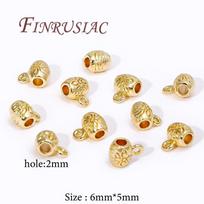 20pcs/lot 18K Gold Plated Pendant Connectors Bails For Pendants Jewelry Making Accessories 20 pieces
