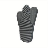 Multifunctional Extra-Large Thick Suction Cup Back Scrubber with Soft Bristles for Deep Massage and Cleansing, Ergonomic Design pilka spalva