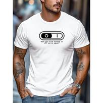 Plus-Size Men'S T-Shirt, Comfortable,Versatile, Easy And Clean,Featuring 'Have You Tried Turning It Off And on Again?' ,Casual Summer Round-Neck Tee S balta