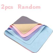 2/12pcs Random Scratch-Free Anti-Static Microfiber Cloths for Glasses, Cameras, Screens - Reusable, Soft, Home Cleaning