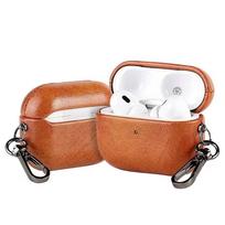 For Airpods Pro 3 Case Luxury Oil Wax Crazy Horse Leather Business Earphone Case For Apple AirPods 4 3 2 1 Headphone Cover Funda For Airpods 1 ruda