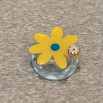 Kawaii Cute Floral For MagSafe Magnetic Phone Holder For iPhone Samsung Google Foldable Stand Socket For Apple geltona
