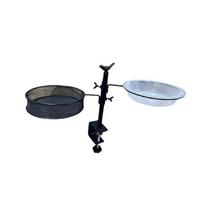 Practical-Railing Clamp Bird Feeder Adjustable Height Deck Bird Feeders With Clamp Bird Feeding Station Flower Pot Stand 360Degr juoda