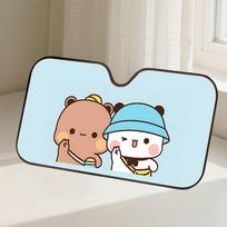 Bubu Dudu Car SunShade Windscreen Front Window Visor 70x130cm Sun Visor Solar Protect Plaid Gift Novelty Car