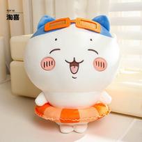 New Summer kawaii Series Chiikawa Plush Usagi Hachiware Toy Soft Stuffed Toys with Swimwear Birthday Gift Sofa Bed Home Decor 25cm
