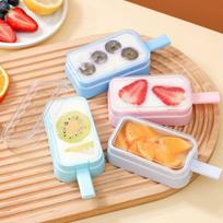 Cake Pop Molds with Lid Food-Grade Silicone Easy Release 4 Piece Ice Cream Maker Mold for Dessert Puddings Freezer Home Kitchen CN