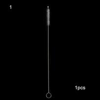 Multiple Use Spiral Handle Stainless Steel Soft Straw Cleaner Cleaning Tools Bottle Brush Water Cup 1-1PC