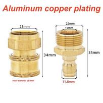 M22 High Pressure Washer Adapter Heavy Duty Construction Water Outlet Set Fits Water Pumps for Patio Driveway Garden Cleaning Aluminum copper