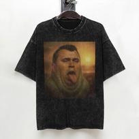 Charlie Kirk T Shirt Washed Short Sleeve Oversize TShirts  Retro for Men Women Streetwear Printed Tee Shirt S