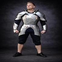 Medieval Knight Half Body Armor Set 18GA Steel Armor Cuirass, Shoulder Pauldrons Gauntlets for Cosplay