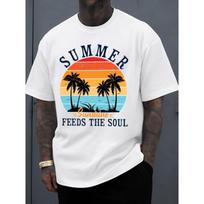European sizes Summer Sunshine Soul Feeder Men Graphic T Shirts White Gifts Short Classic Casual T-shirt, Street Style, Summer Casual Wear S balta