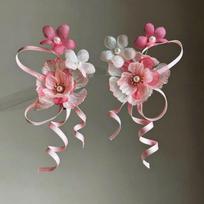 Ribbon Hanfu Hair Accessories Tassel Chinese Style Hair Clip Elegant Flower Hairpin  Women rožinė