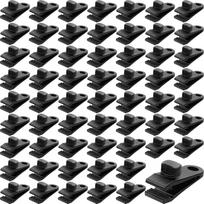 60Pcs Heavy Duty Tarp Clips With Thumb Screw Lock, Alligator Teeth Tent Clamps For Camping Canopy Car Boat Pool Cover Tarpaulin Fixing Clips 60Pcs juoda