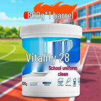 Vigor Oxygen Bleach Laundry Stain Remover for School Uniforms - Strong De-yellowing Whitening Powder