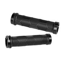GORIX Bicycle Grips TPE Hexagonal Shape Handlebar Grips for Cross Bikes and MTBs Double Lock Replacement Painless Ergonomic Straight (Gorix) Lock-On juoda