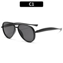 Retro Double Beam Pilot New Sardines Legs Children'S Sunglasses Boys And Girls Toad Glasses Eye Protection Sunglasses Tide