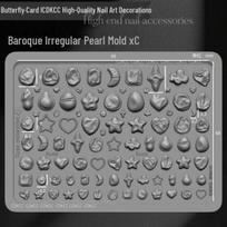 Baroque Pearl Mold Set: Butterfly, Shell, Bowknot, Rhinestone Bear