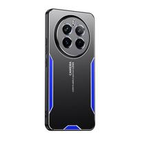 For OPPO Realme 12 Pro Plus Case Armor Hard Aluminum Alloy + PC Shockproof Protective Back Cover Case for Redlme 12 12Pro Plus Matte Silicone Shell For Realme 12 5G mėlyna