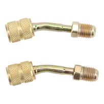 2 Pcs Universal Charging Vacuum Port Adapter R410A Adapters 14 to 516 Converter for Mini Split
