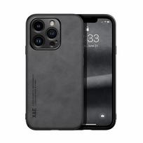 Luxury Leather Case For iPhone 16 Pro Max Cover With Metal Plate Support Car Hold For iPhone 16 Pro 16Plus case For iPhone 16 tamsiai pilka spalva