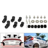 2014 m. ir vėlesniems Ford Fiesta ST modeliams Galinis spoileris-sparnas Paaukštinimas Juodas aliuminis