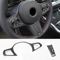 ABS Carbon Fiber Look vidaus apdailos vairo dangtis, skirtas BMW 3 serijos G20 20-22