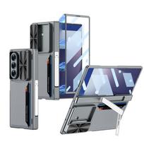 Tinka Samsung Z Fold7 mobiliojo telefono dėklas sulankstomas ekranas verslo odinė kortelių piniginė stumdomas langelis magnetinis siurbimas apsauginis dėklas SM-Fold7