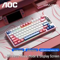AOC GK300 Tri-Mode RGB Mechanical Feel Keyboard