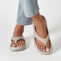 New Thick-soled Flip-flops for Girls To Wear in Summer, Anti-slip, Anti-odor, and Soft-soled Flip-flops for The Beach 36 pilka spalva
