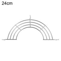 24/26/28/30cm Stainless Steel Semi-circular Frying Pan Oil Drain Rack Shelf 24cm