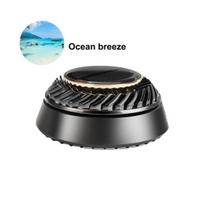 Saulės automobilio oro gaiviklis, automatinis pasukamas ilgai išliekantis kvapas, orą valantis automatinis aromaterapinis difuzorius Ornamentiniai automobilio salono priedai Ocean breeze juoda