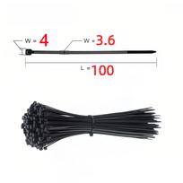 100 Black Nylon Cable Ties, High Tensile Strength, Uv Resistant, Fastening Loop Ties, Self-Locking, Suitable For Home And Office Wire Management 100CM