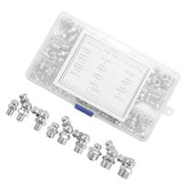 115Pcs Metal Zerk Grease Nipple Fittings Assortment Metric Hydraulic Grease Fitting for Replacing Missing Broken Fitting 1
