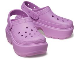 Crocs Stomp Clog Sandals 209347-6WQ (Purple/Size 22.0/Women's)
