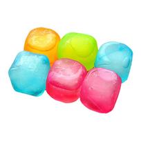 6x Plastikiniai ledo kubeliai Plaunami ledo kubeliai Nelystantys ledo kubeliai festivaliui 1