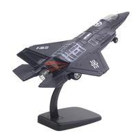 Simulation Alloy Diecast Metal Pull Back Aircraft Airline Plane Black