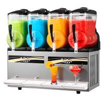 Ledų kokteilių gaminimo aparatas, 12 l / 3,17 gal x 4 talpyklos komercinis ledų kokteilių gaminimo prietaisas, šaldytų gėrimų gaminimo prietaisas su savaime išsivalančia funkcija, Margarita gaminimo aparatas restoranams, barams, vakarėliams
