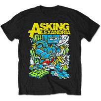 Asking Alexandria Killer Robot T-Shirt Black New Unisex T-Shirt M yellow