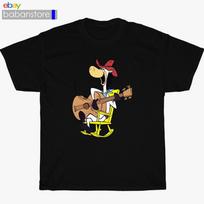 Quick Draw McGraw Hanna Barbera Cartoon Black/White/Gr<wbr/>ey/Navy TShirt Size S5XL Unisex T-Shirt XXXL