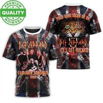 Def Leppard Vasaros Stadiono Turas 3D AOP Marškinėliai Unisex S-5XL 1R124 XXXL