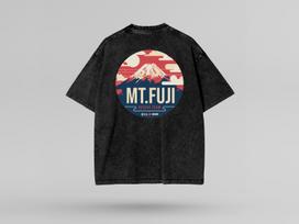 PREMIUM Mount Fuji Rescue Team Oversize Snow Washed T-Shirt, UNISEX Japanese Streetwear, Rescue Shirt, Japan Travel Print, Mount Climbing 2XL